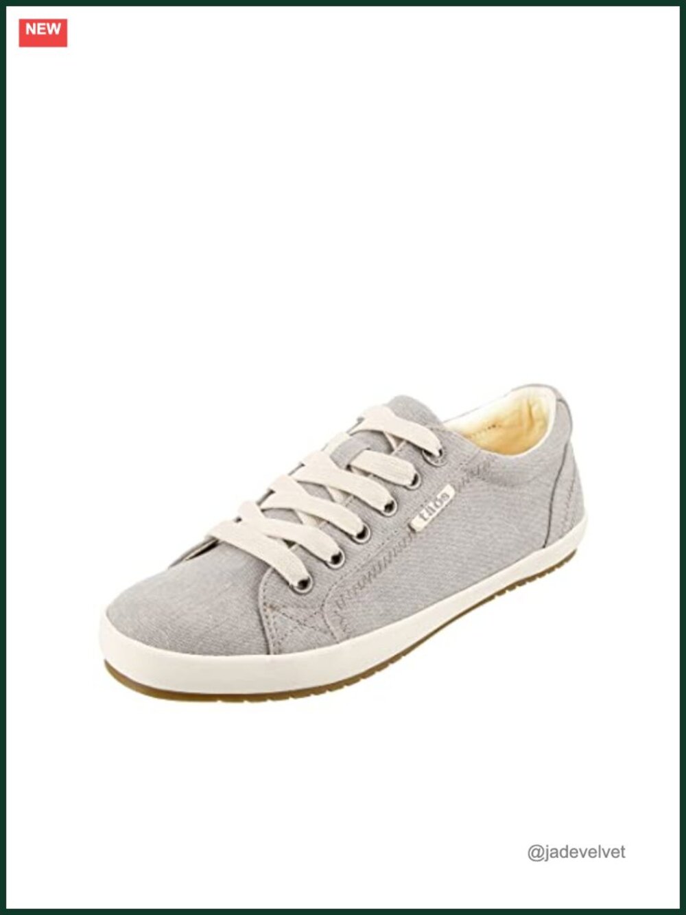 Women's Canvas Sneakers - Cushioned Lace-Up Low Top Athletic Shoe